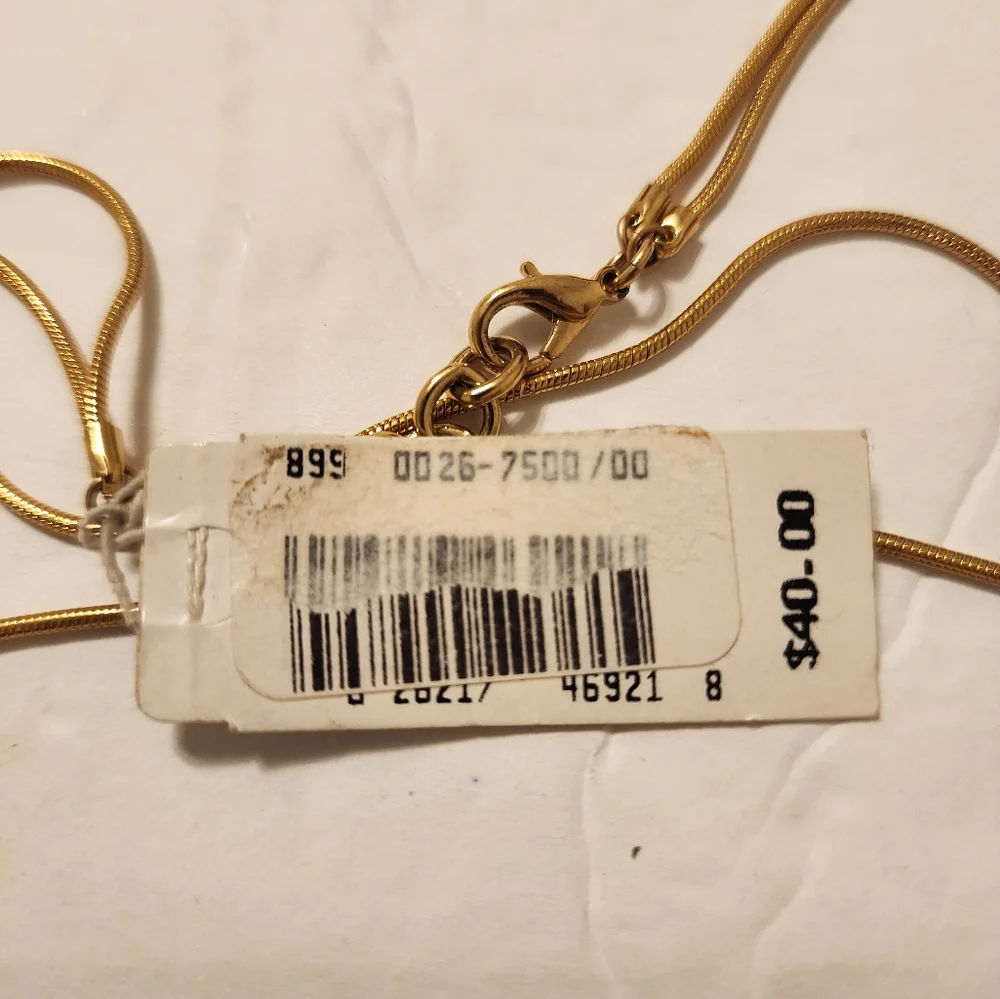 Anne Klein Multi-Layer Gold Cord Necklace - Picture 3 of 3